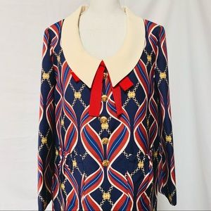 GUCCI Interlocking GG Flying Ribbon Sylvie Print Dress